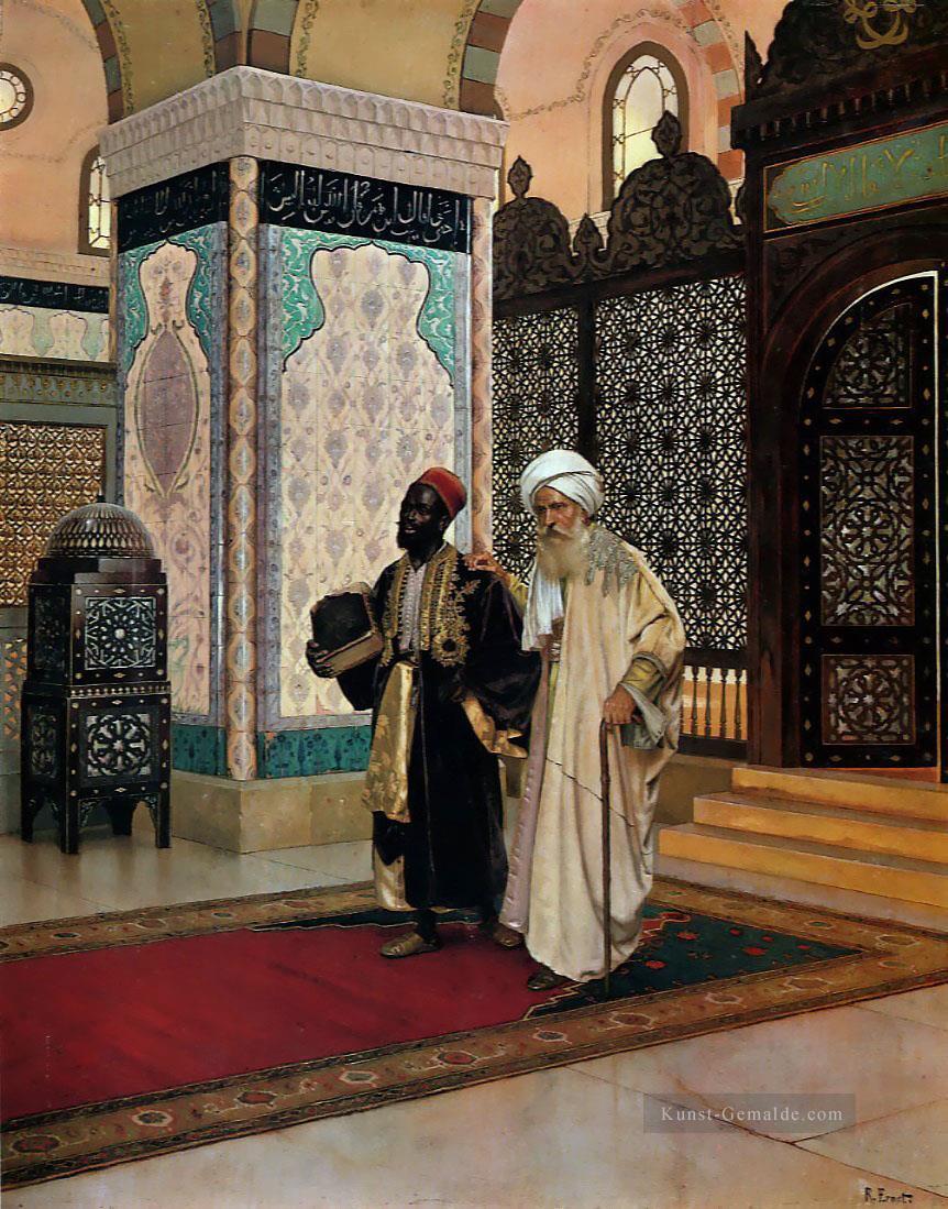 Nach dem Gebet arabischer Maler Rudolf Ernst Islamisch Ölgemälde